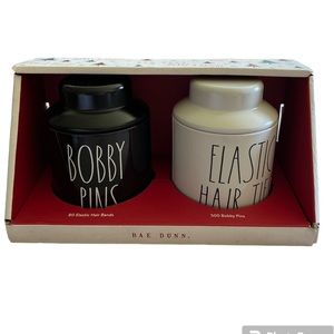Rae Dunn Hair Accessories Jar set